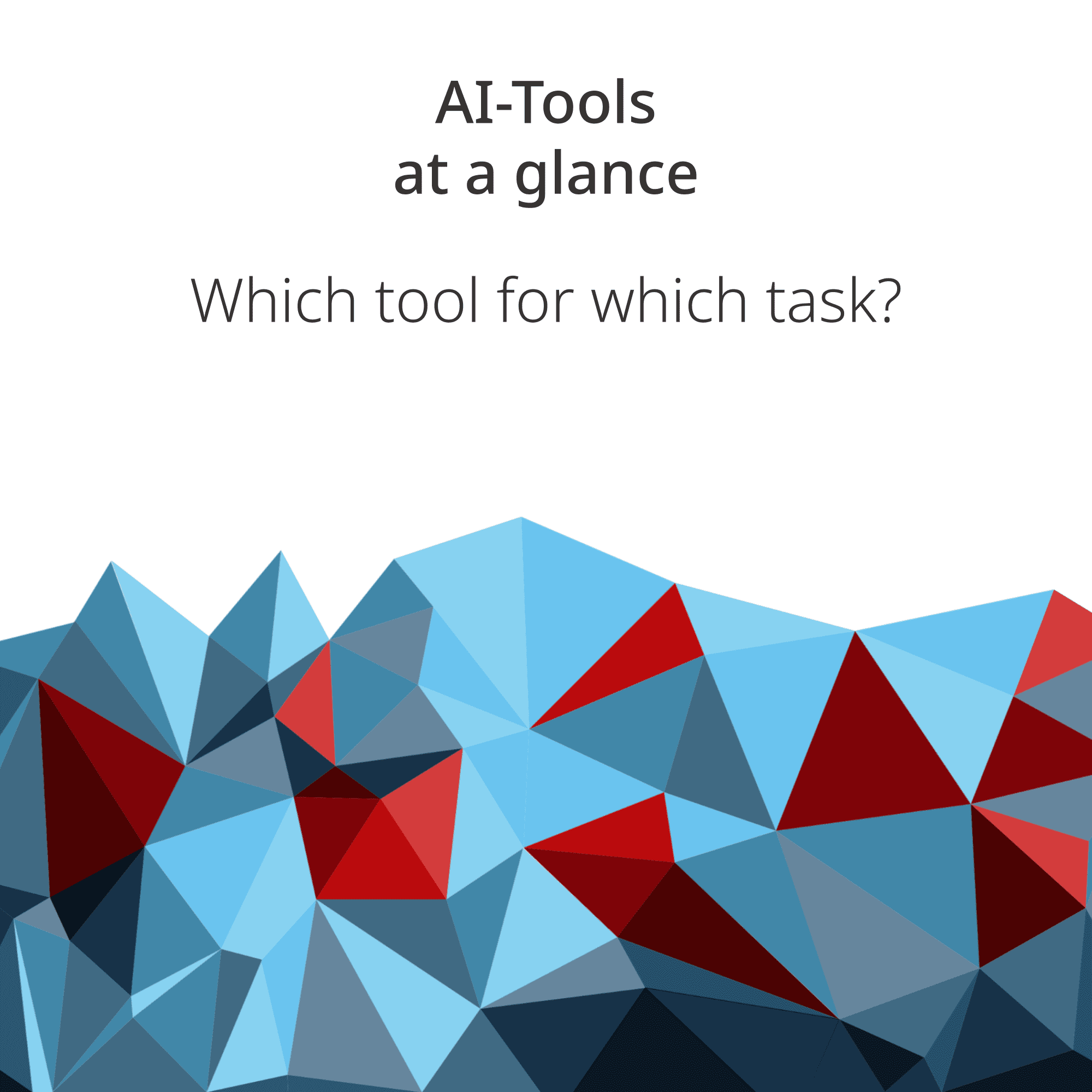 AI tools at a glance: Comprehensive AI tool comparison for SMEs: LLMs, agents, automations, image generators and more. Learn which AI tool fits your business needs.