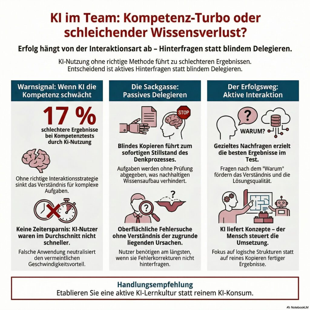 KI Nutzung - Kompetenz Turbo oder schleichender Wissensverlust?